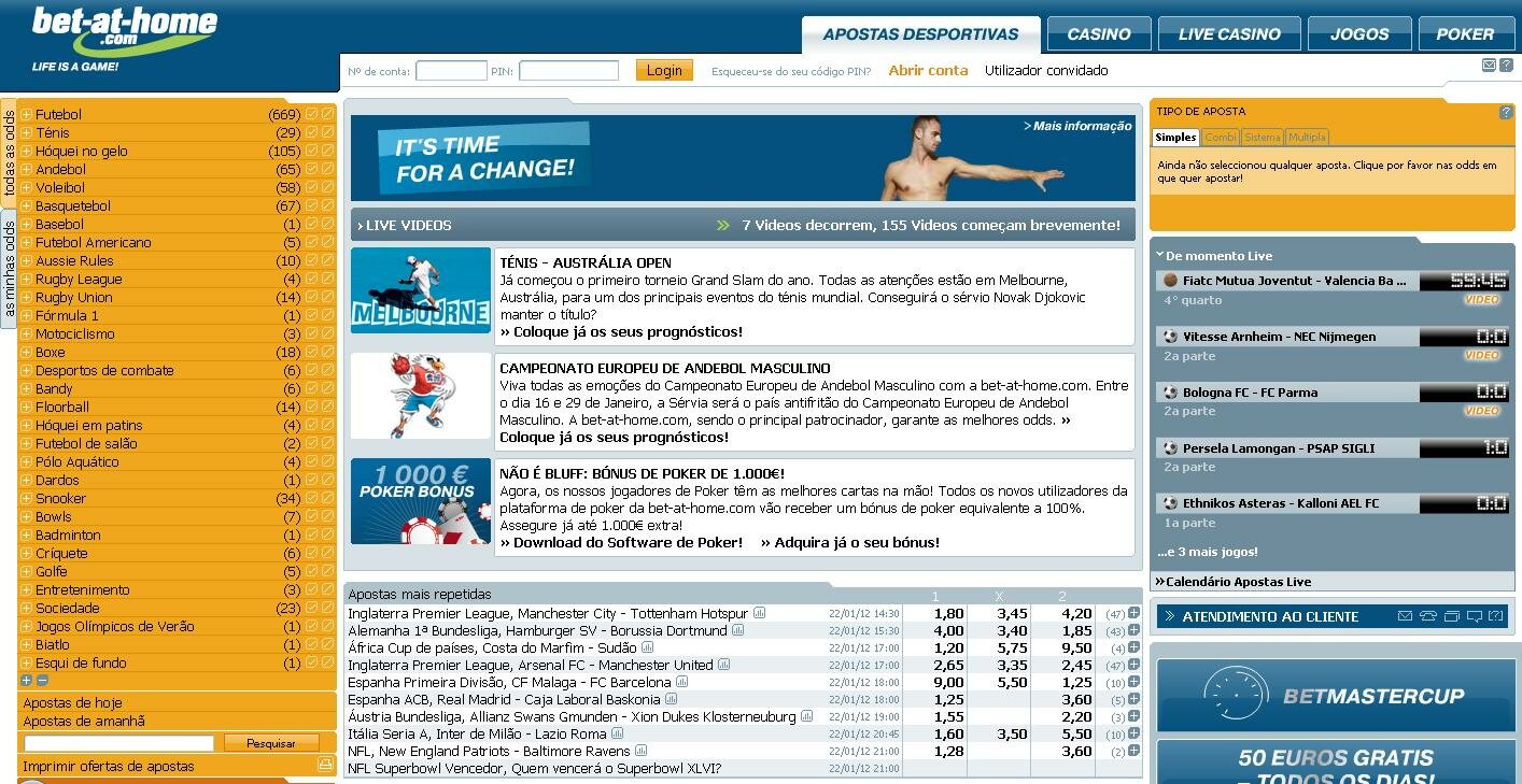 Bónus Apostas Online Bet-At-Home